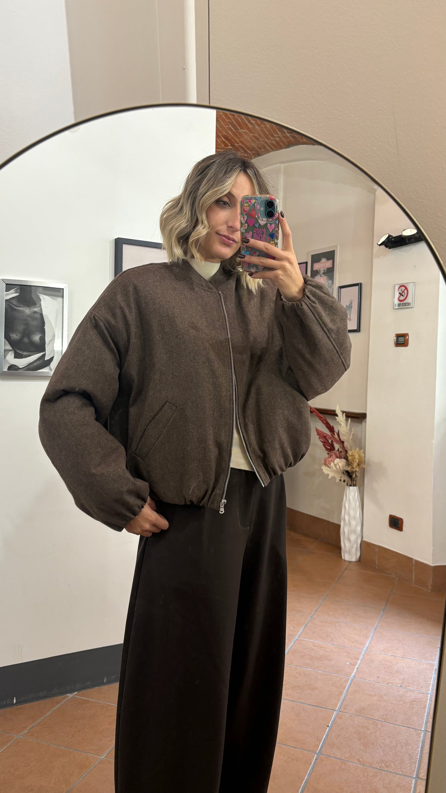 Bomber Trapuntato Slouchy