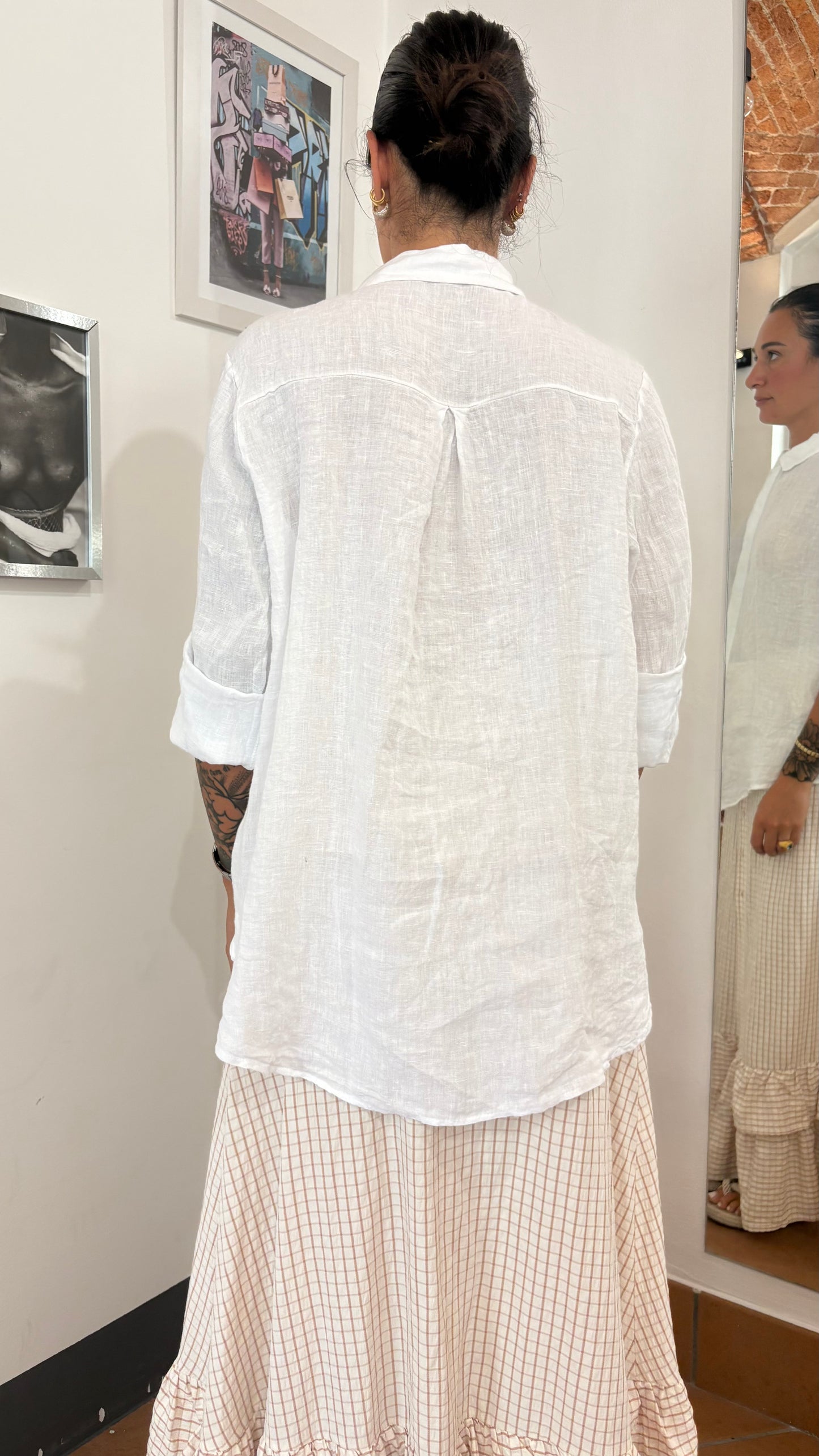 Camicia Lino Lunga