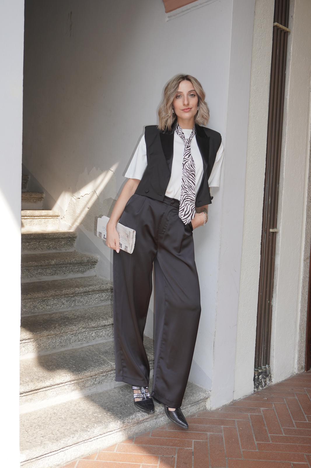 Pantalone Satin Smoking