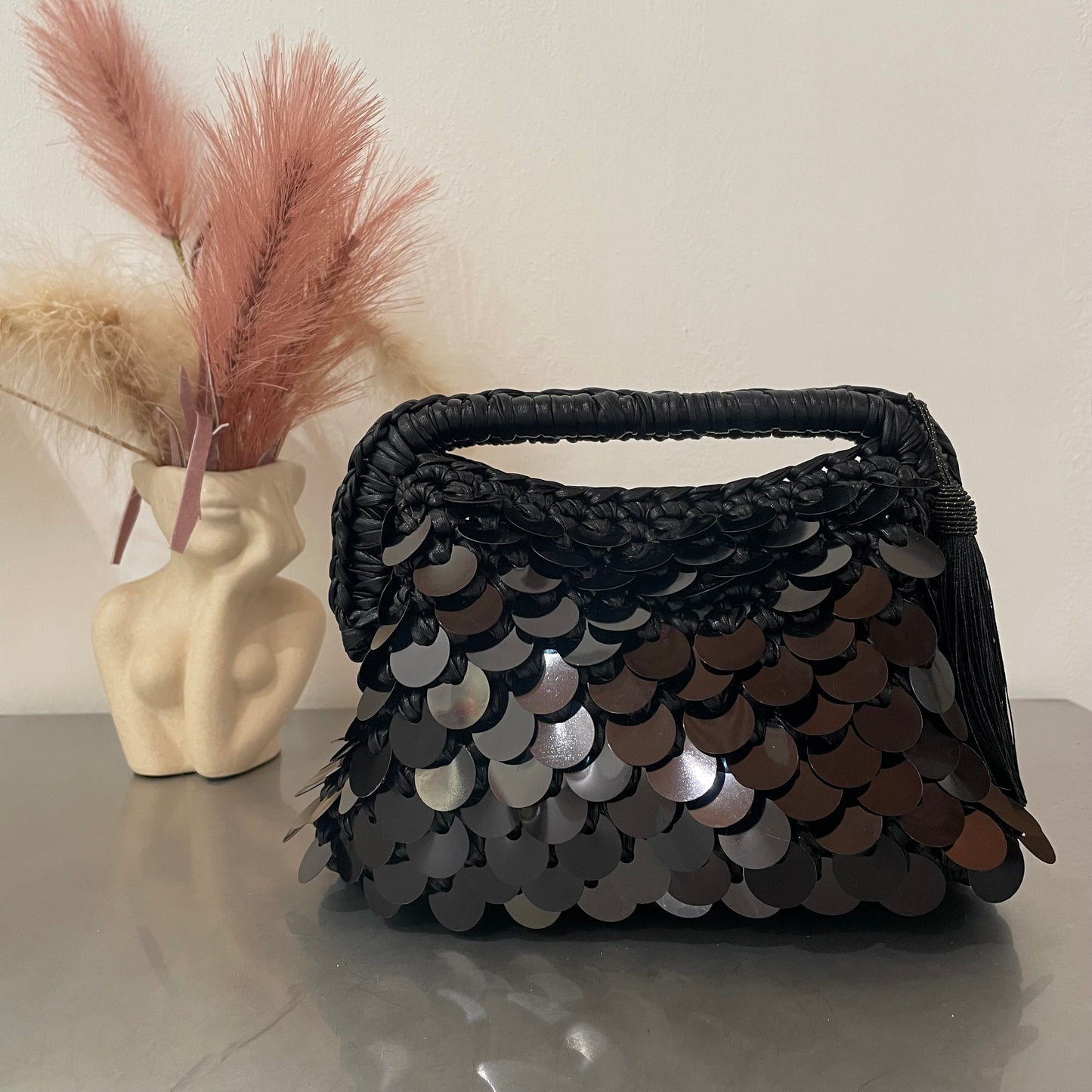 Clutch Uncinetto Pailettes