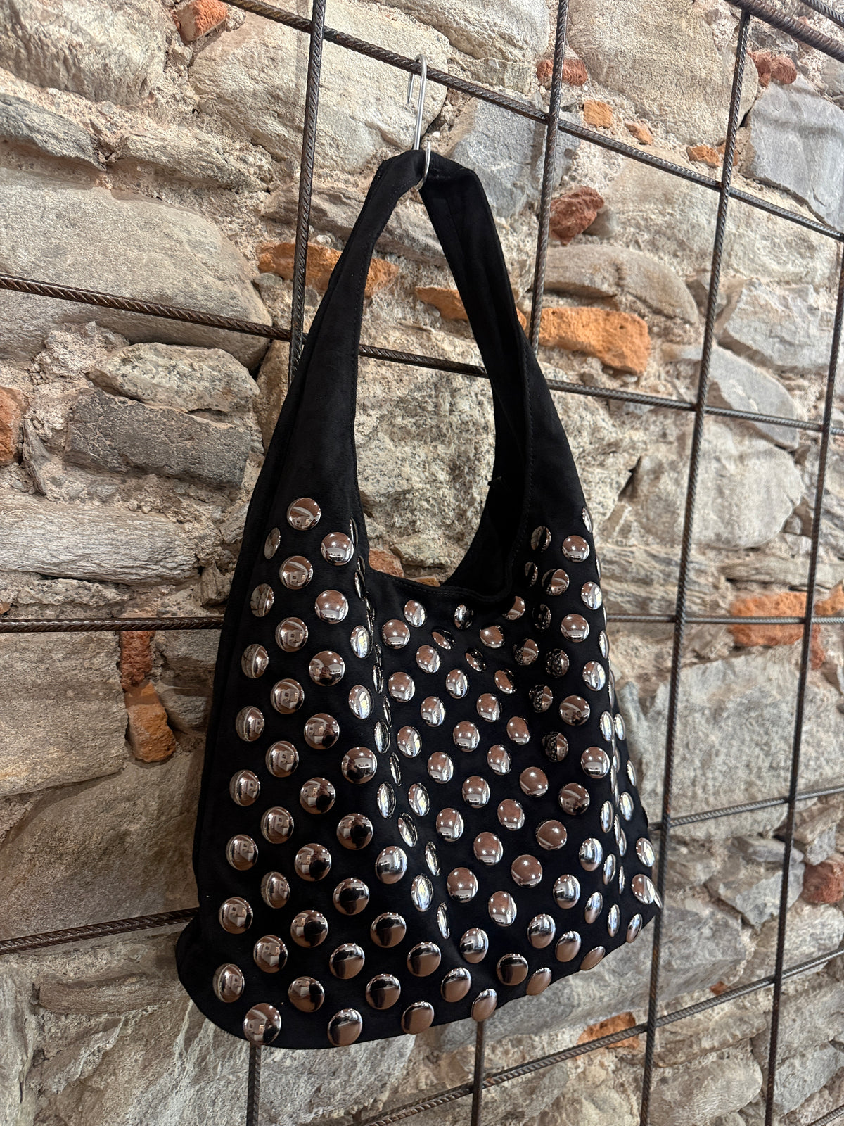 Borsa Ecopelle Borchie