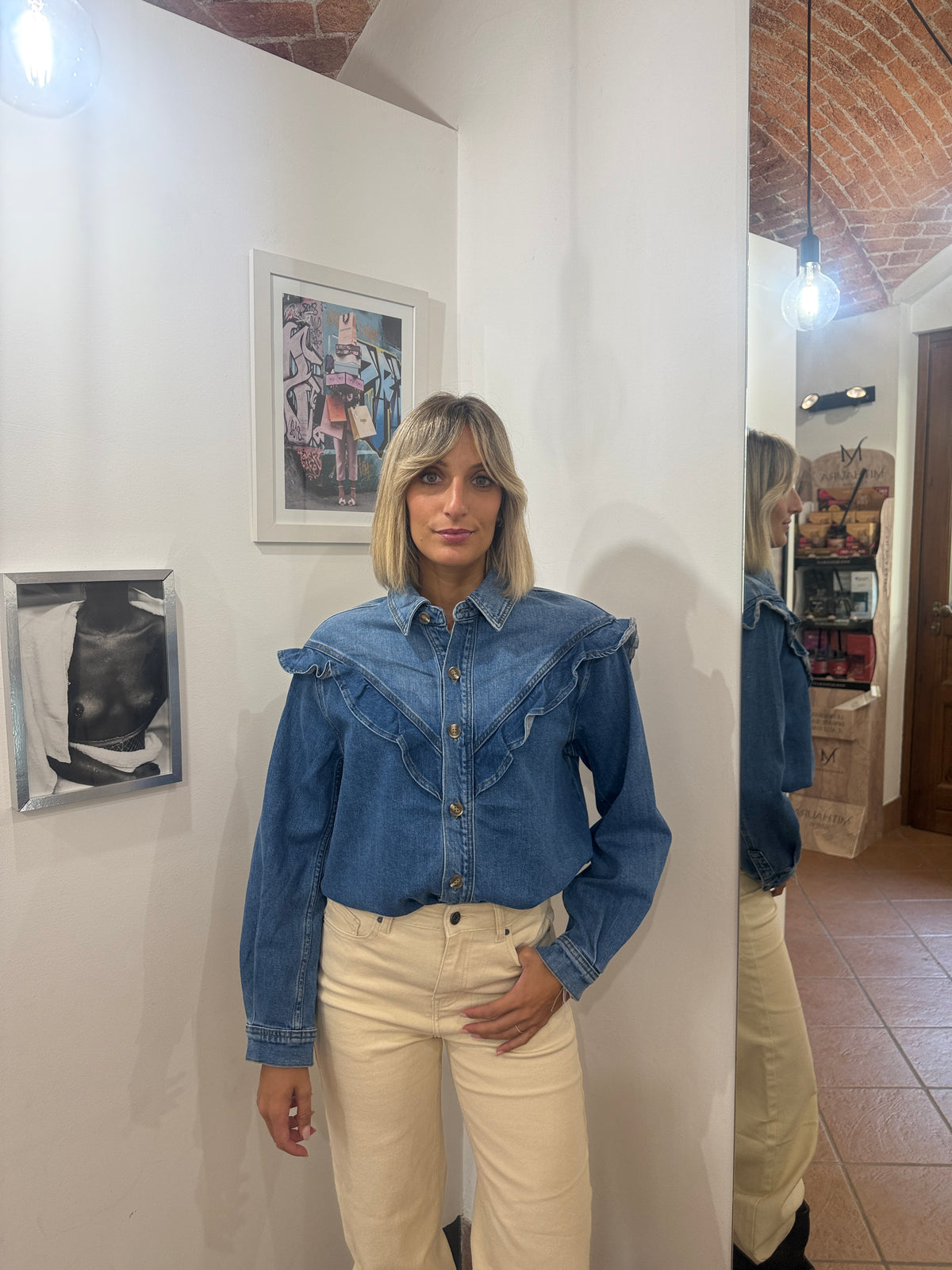 Camicia Denim Rouge