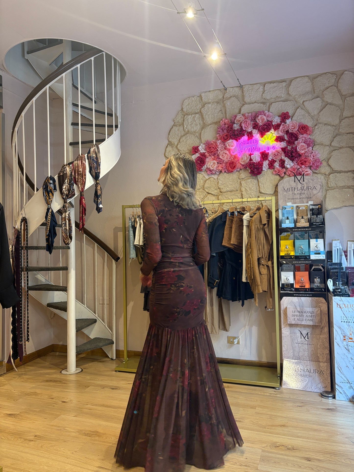 Abito Lungo Tulle Giardino d’Inverno