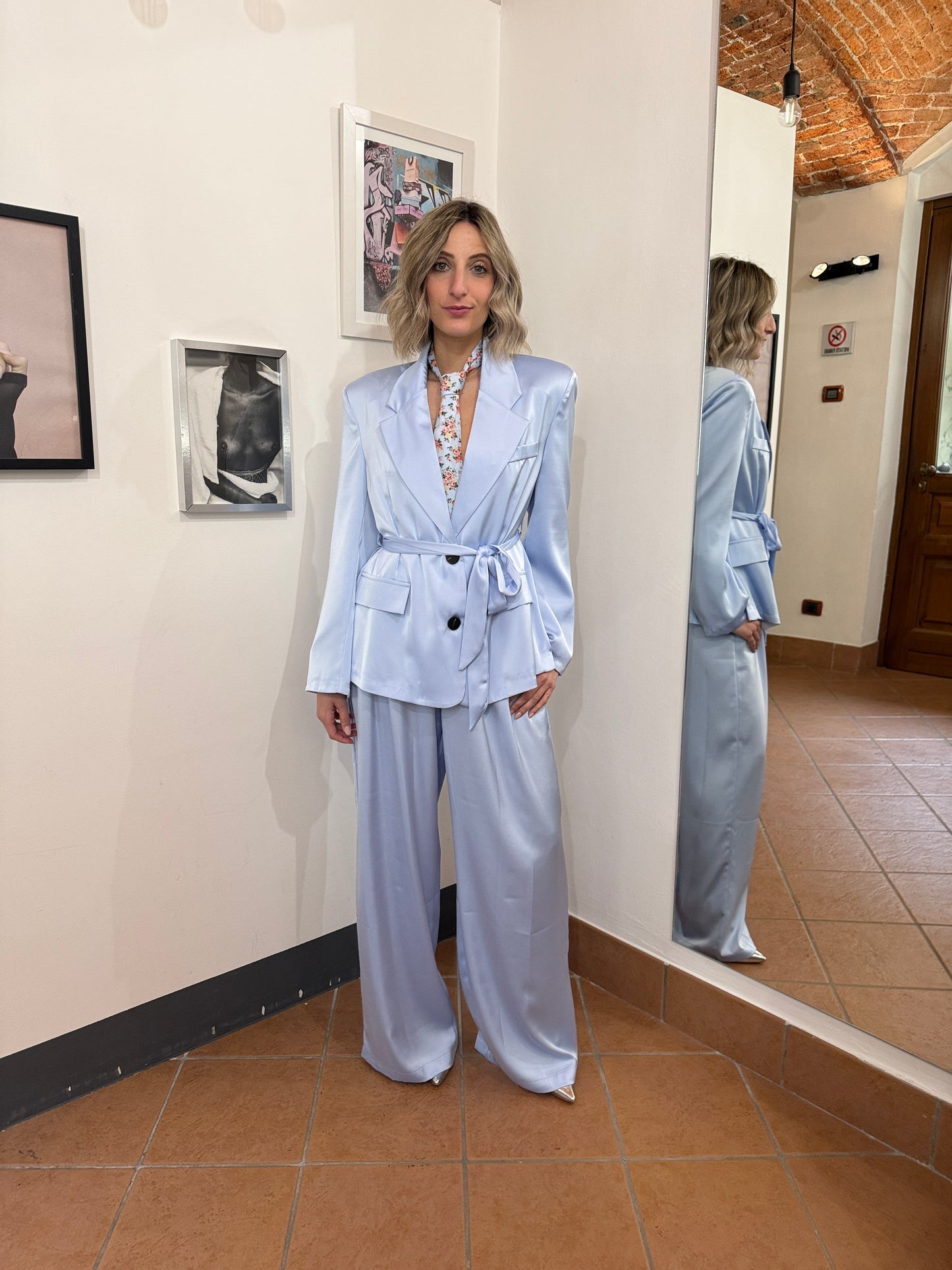 Tailleur satin
