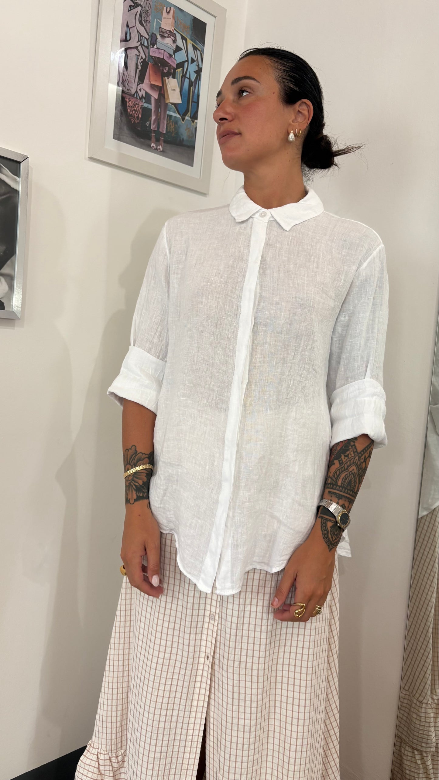 Camicia Lino Lunga