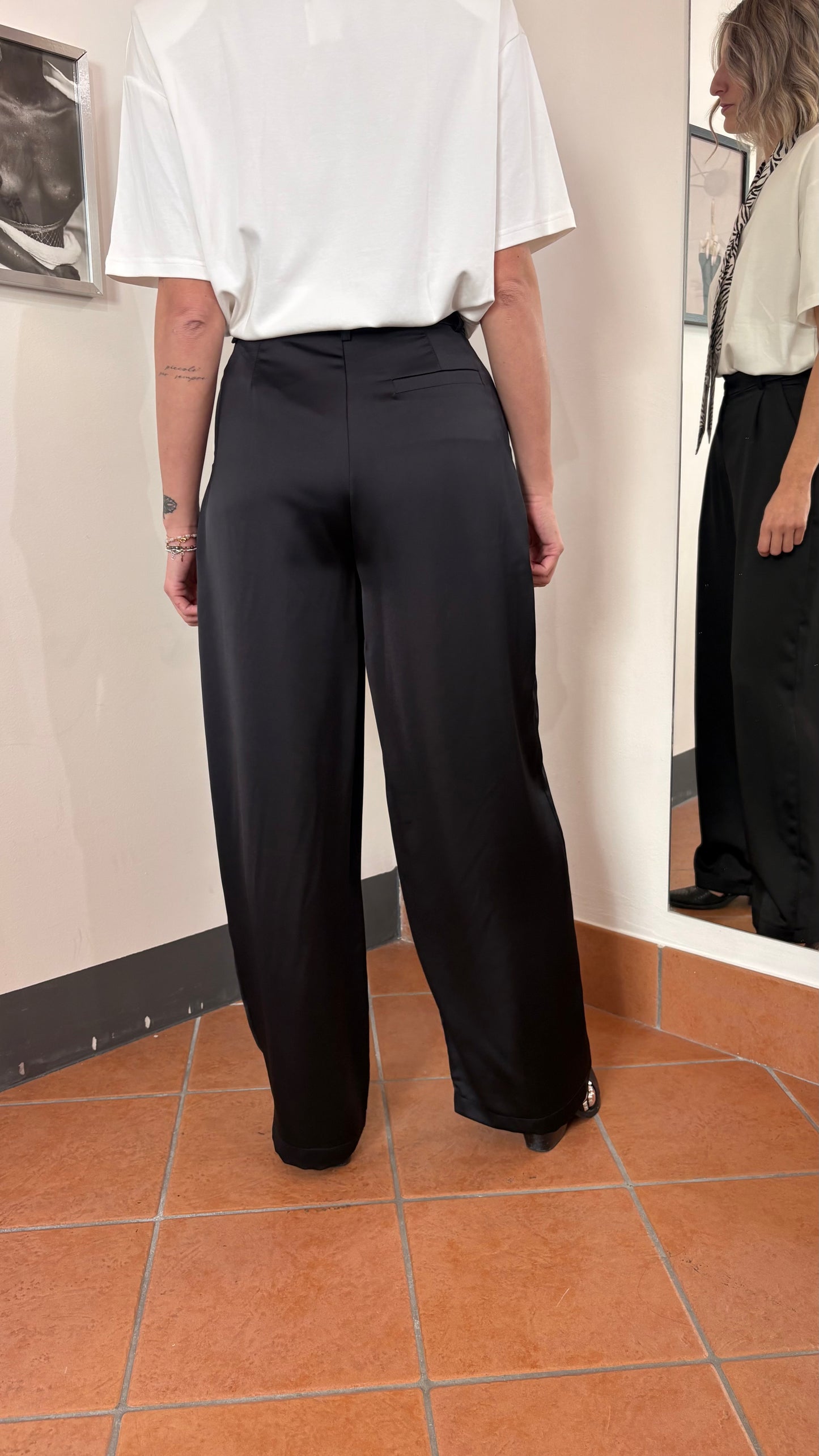 Pantalone Satin Smoking