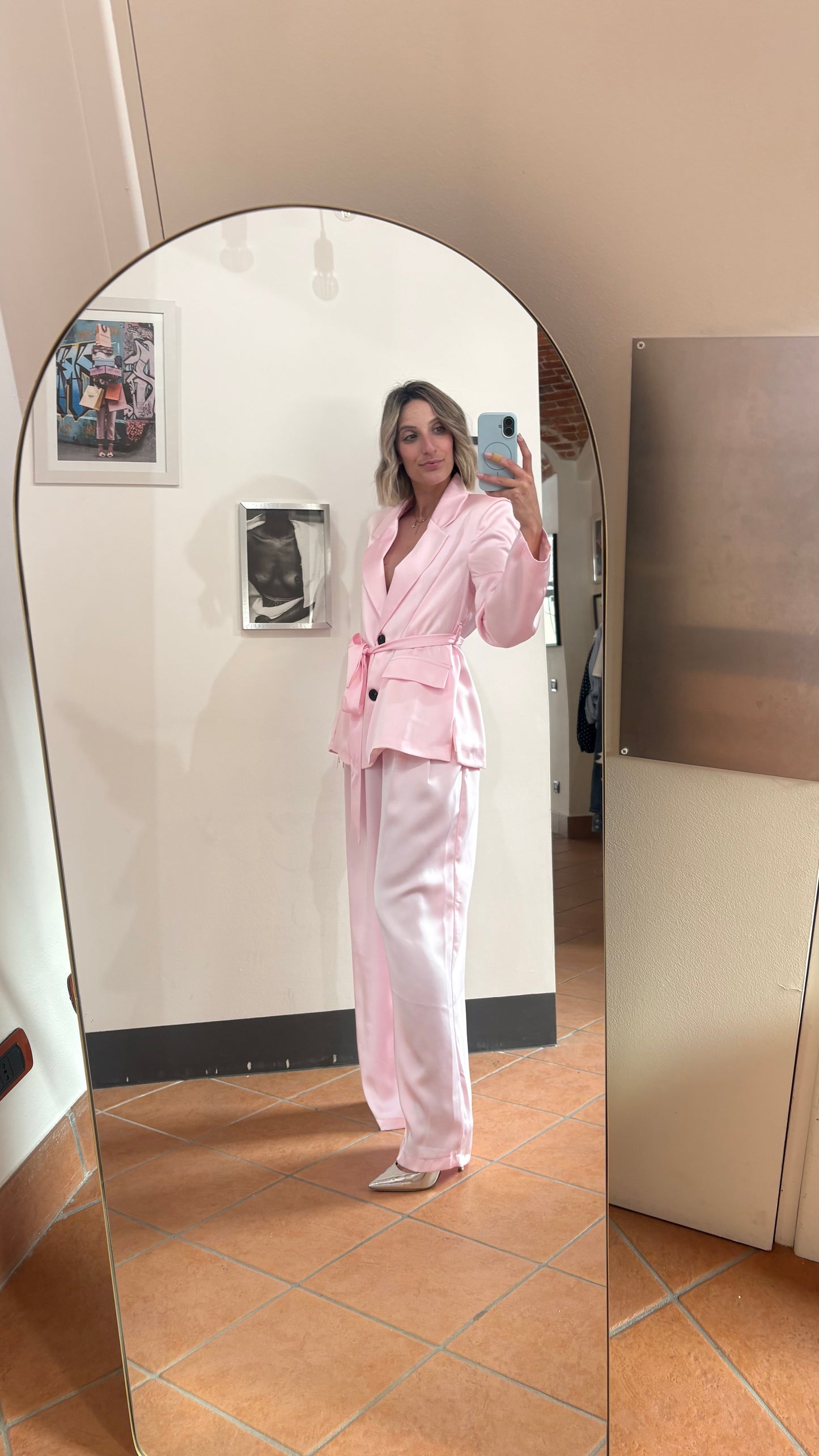 Tailleur satin