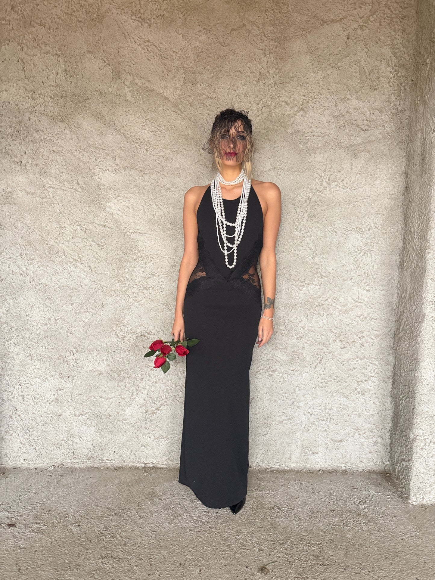 Abito Inserti in pizzo “Vedova”