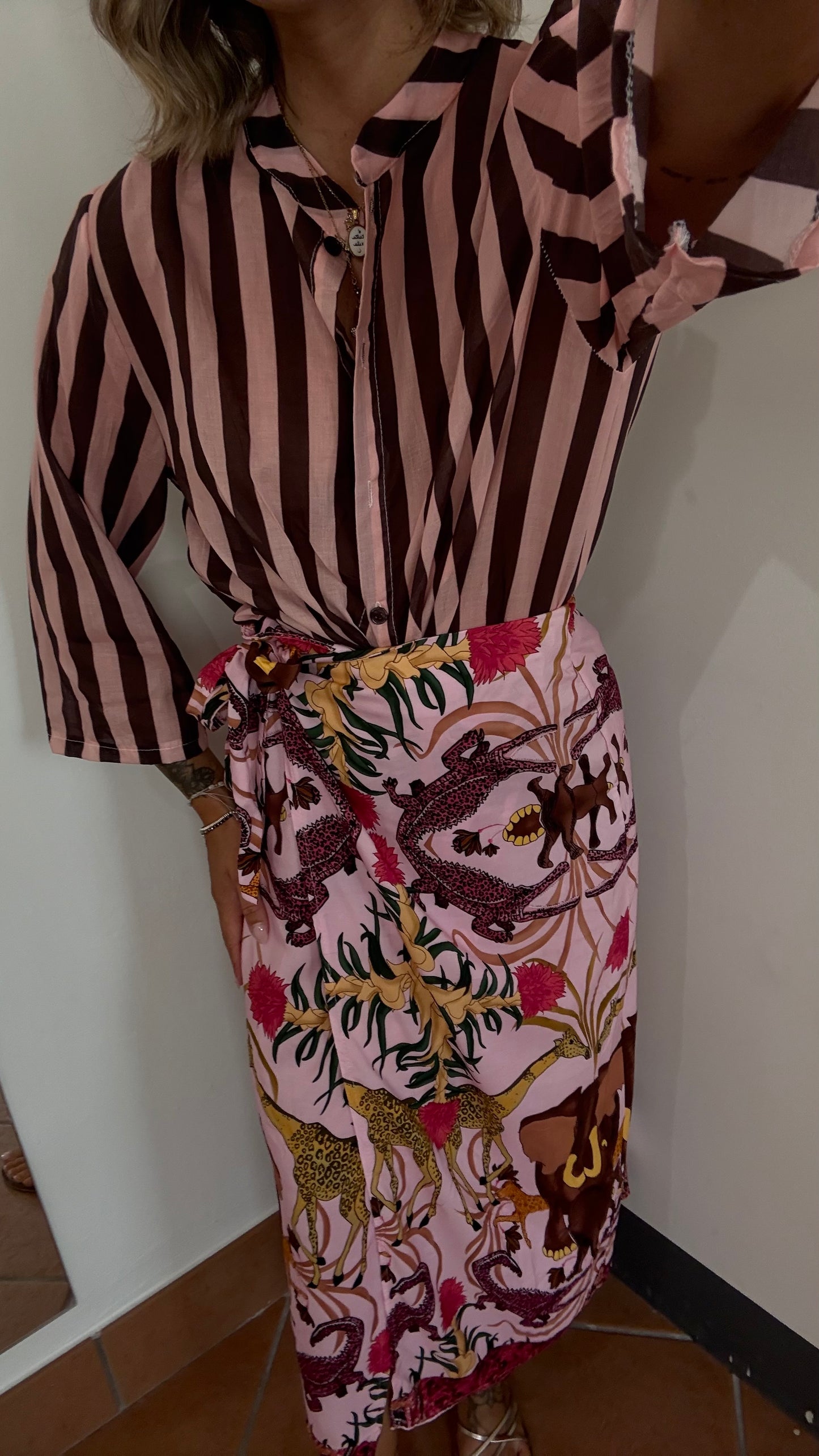 Camicia Righe Cotone