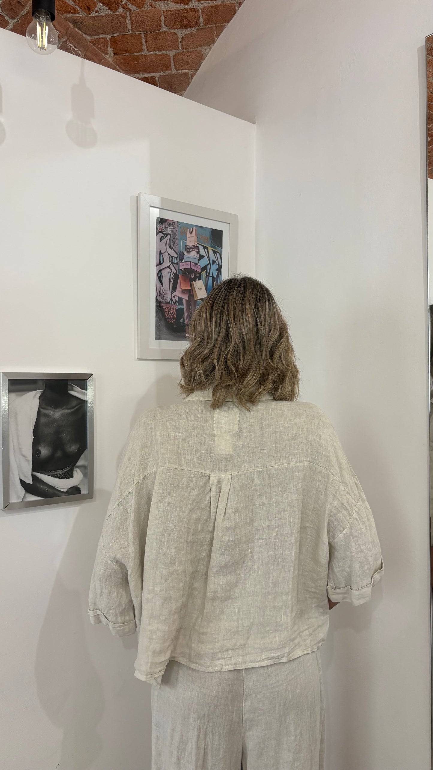 Camicia Tasche Lino
