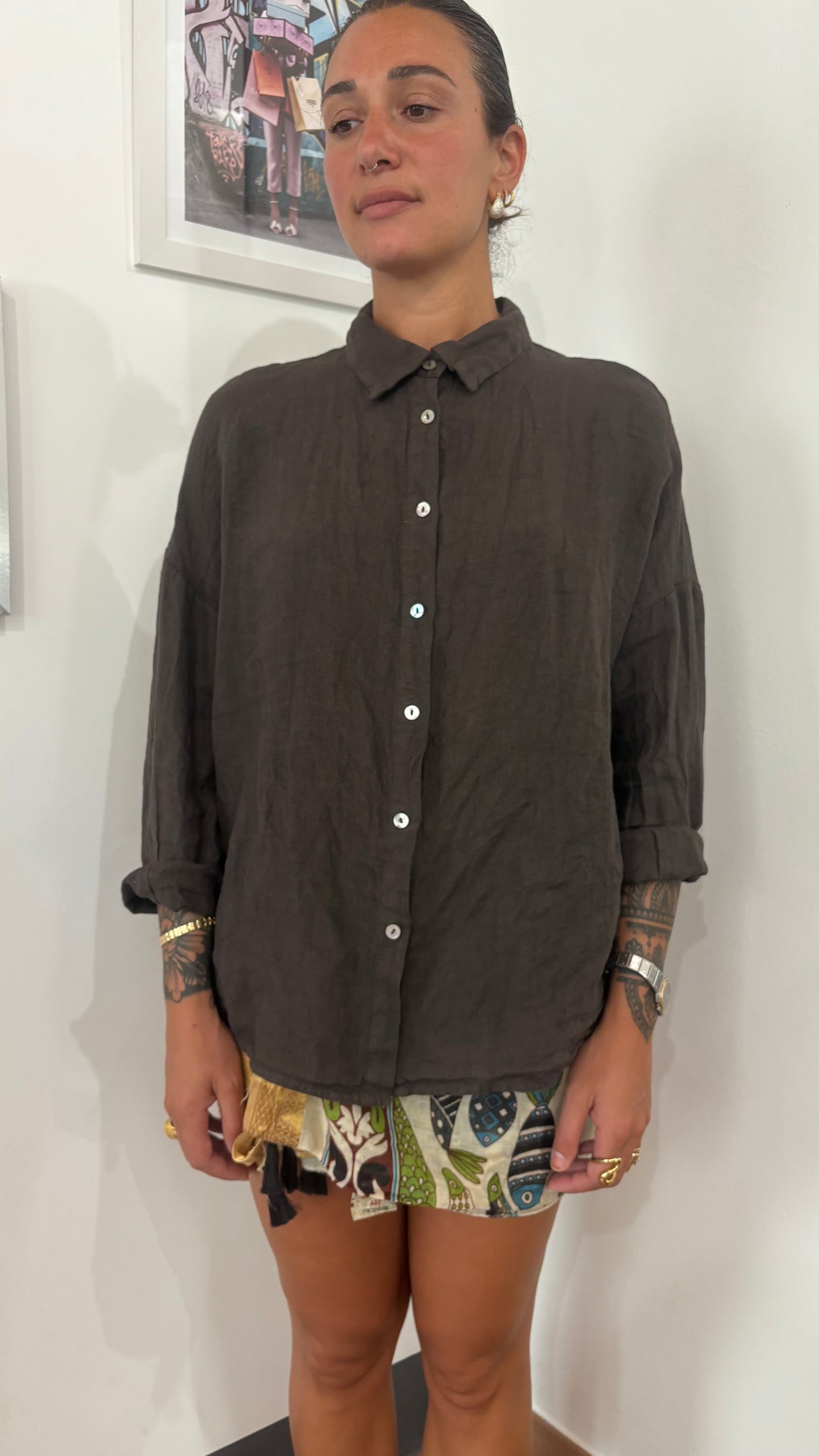 Camicia Lino Corta