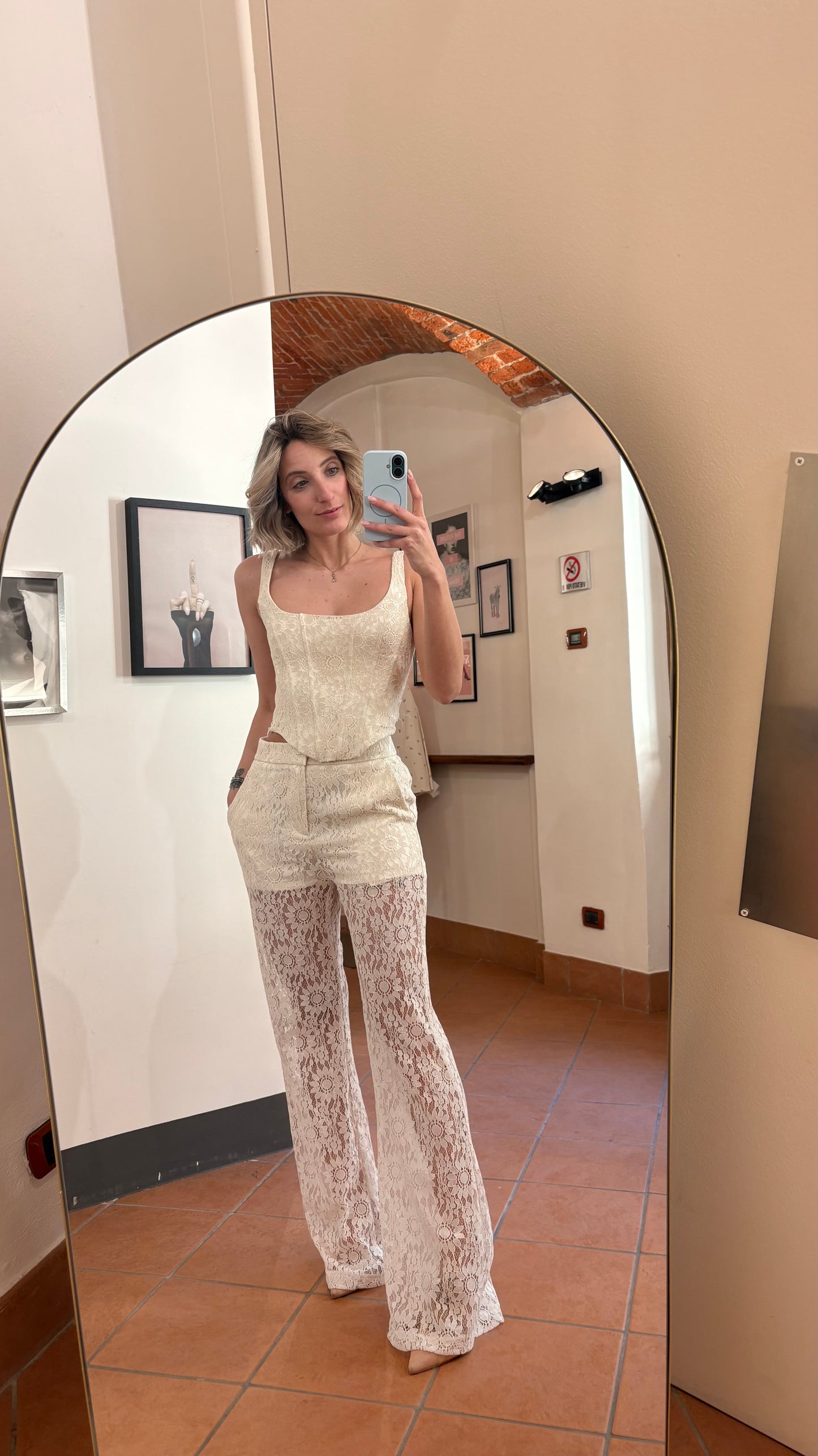 Pantaloni Macramè