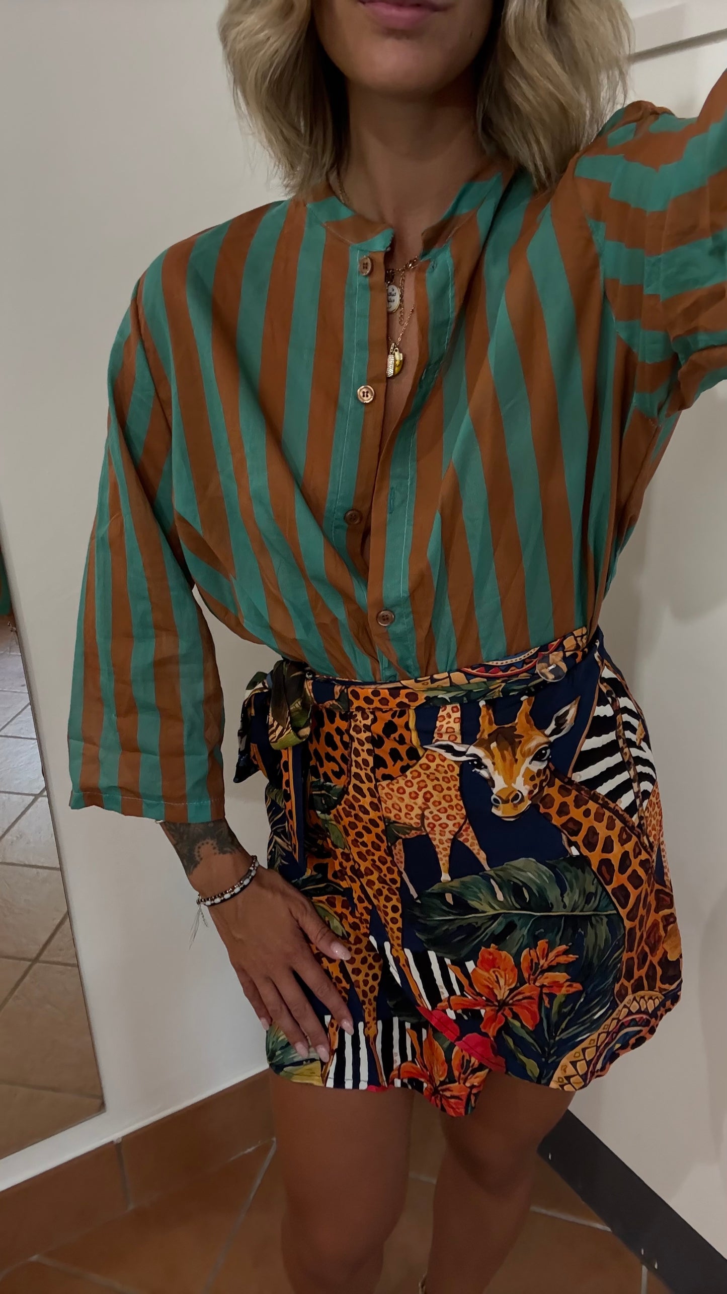 Camicia Righe Cotone