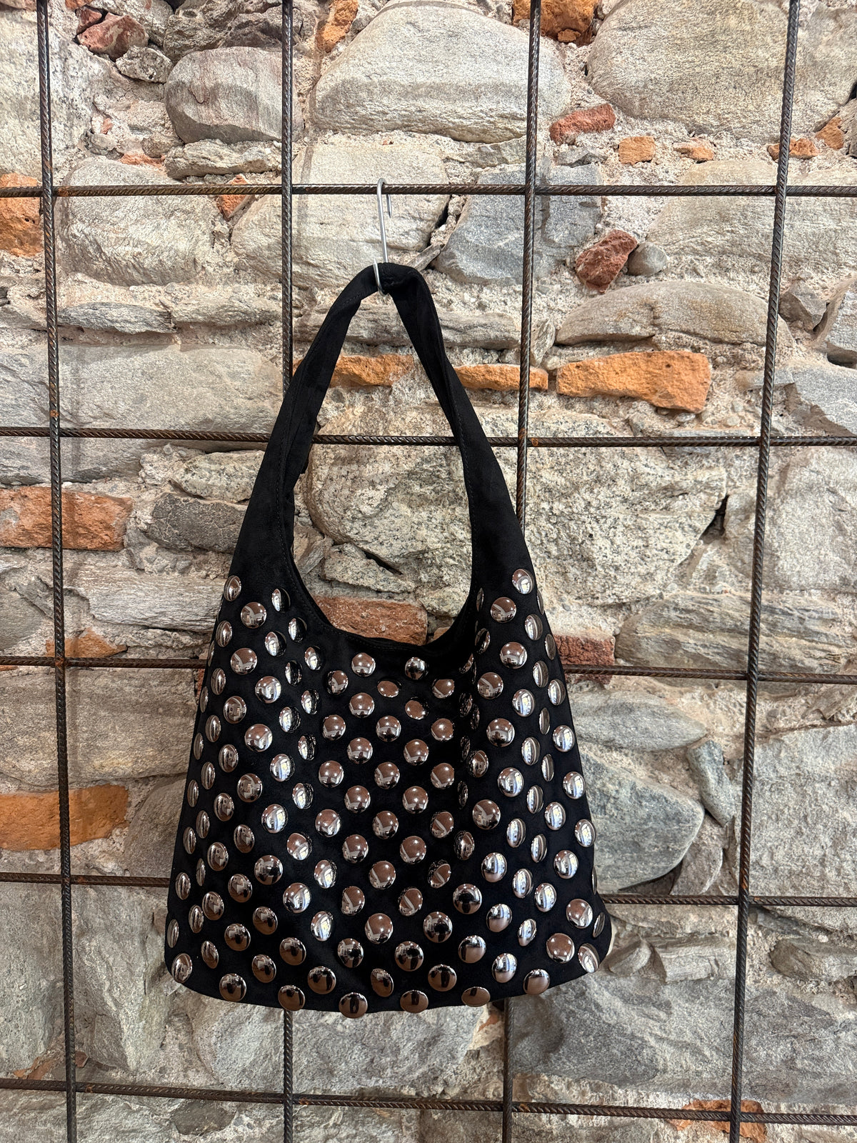 Borsa Ecopelle Borchie