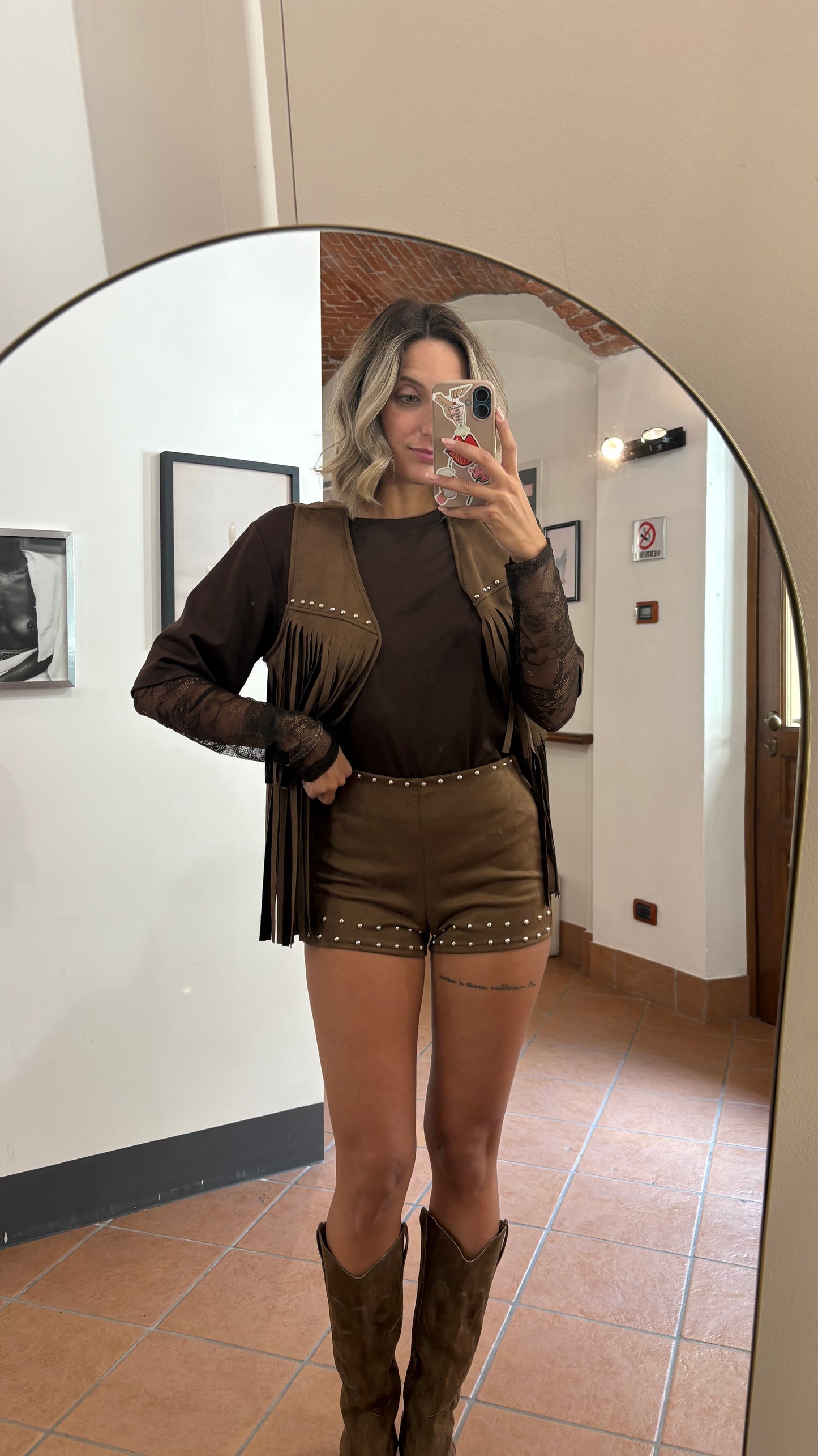 Shorts Rivetti Suede