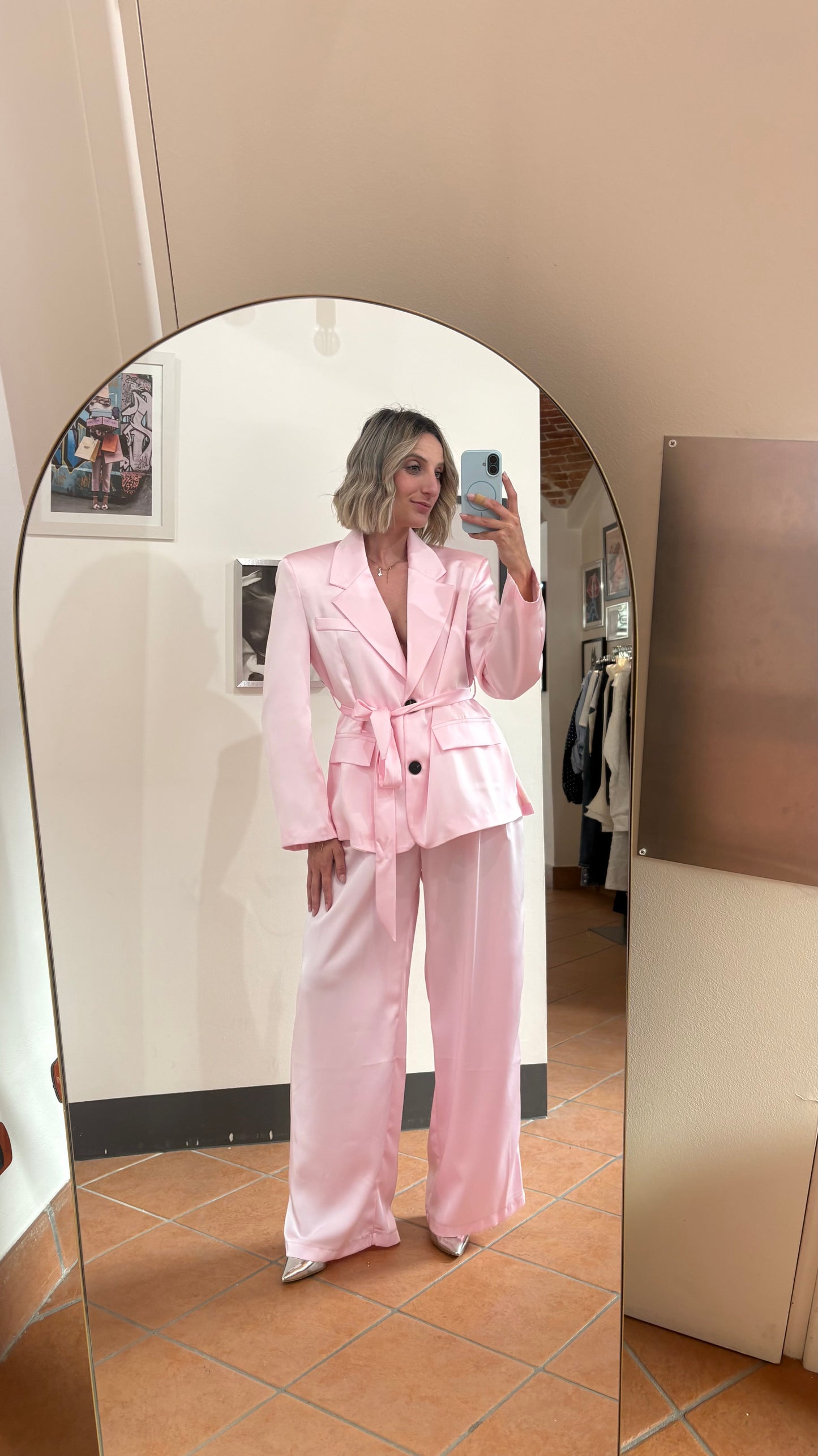Tailleur satin