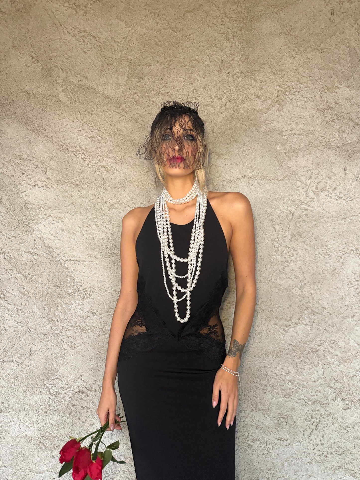 Abito Inserti in pizzo “Vedova”