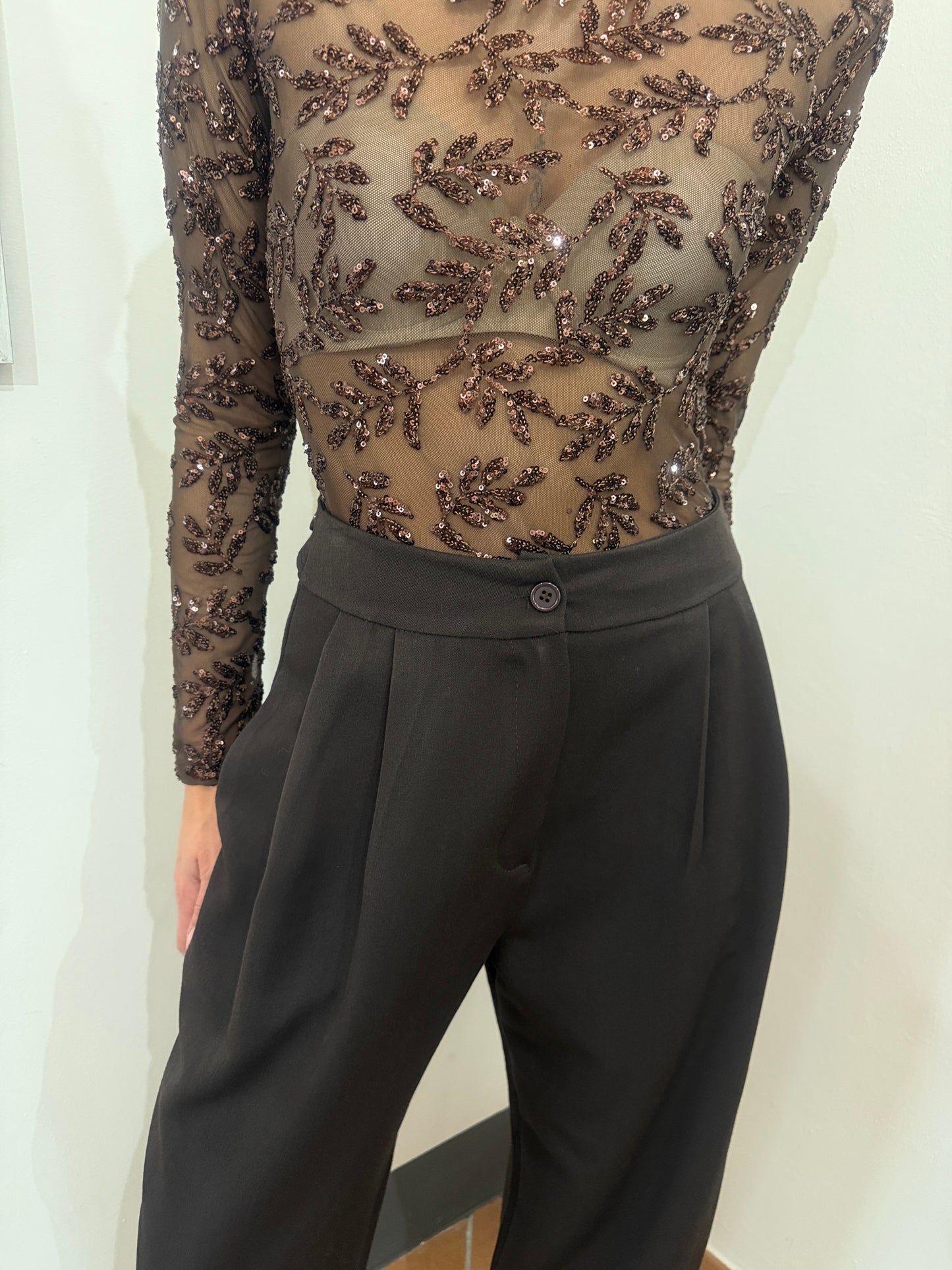 Pantalone Barrel Bottone