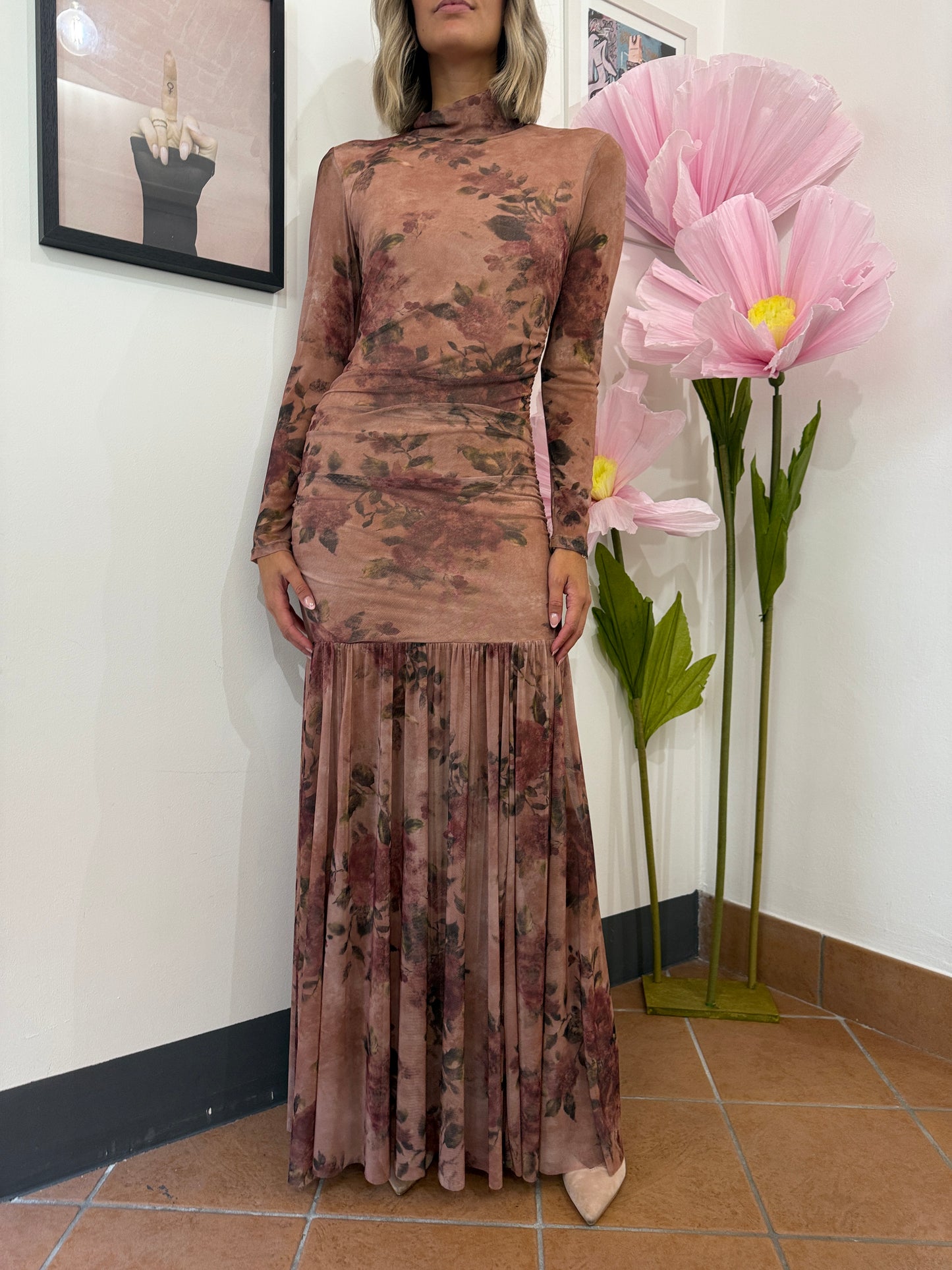 Abito Lungo Tulle Giardino d’Inverno