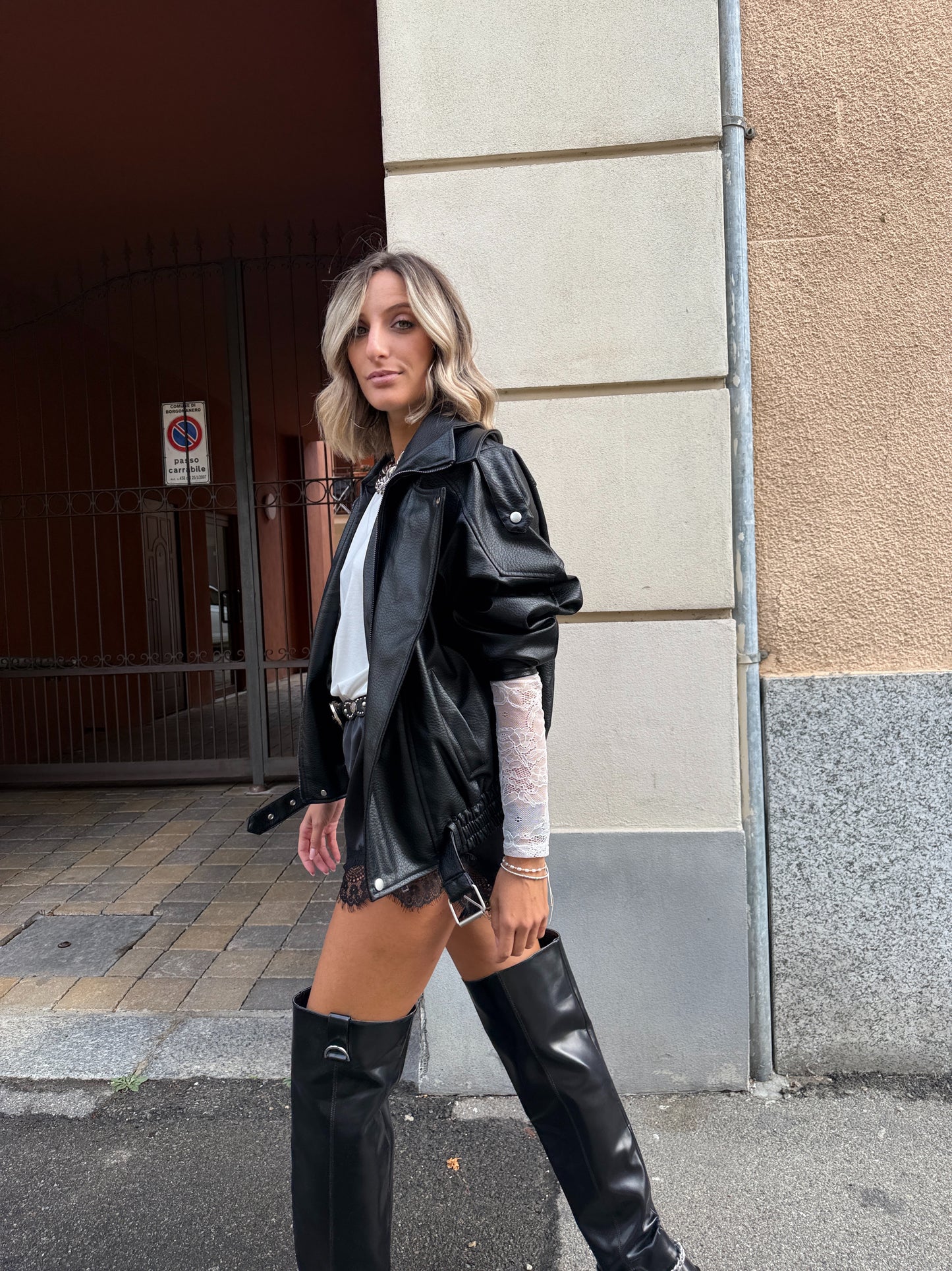 Bomber Oversize Martellato