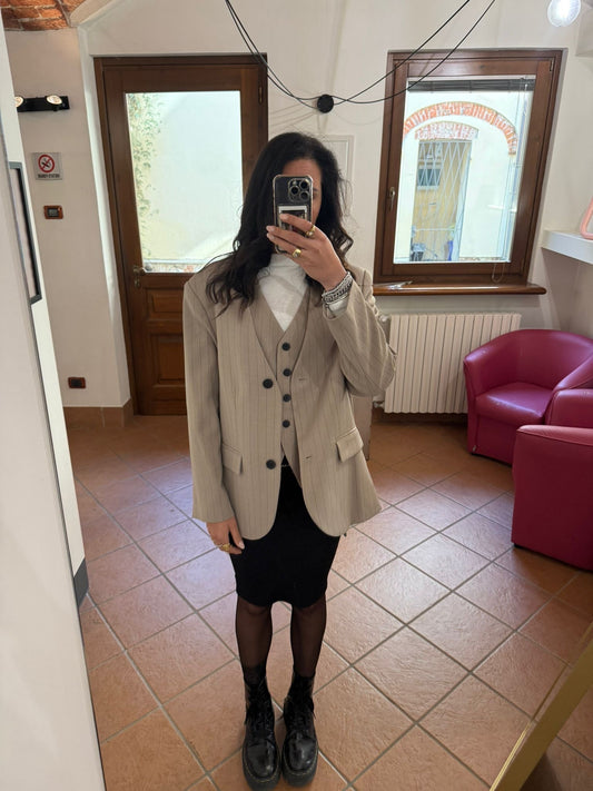 Blazer Oversize Gessato Eleh