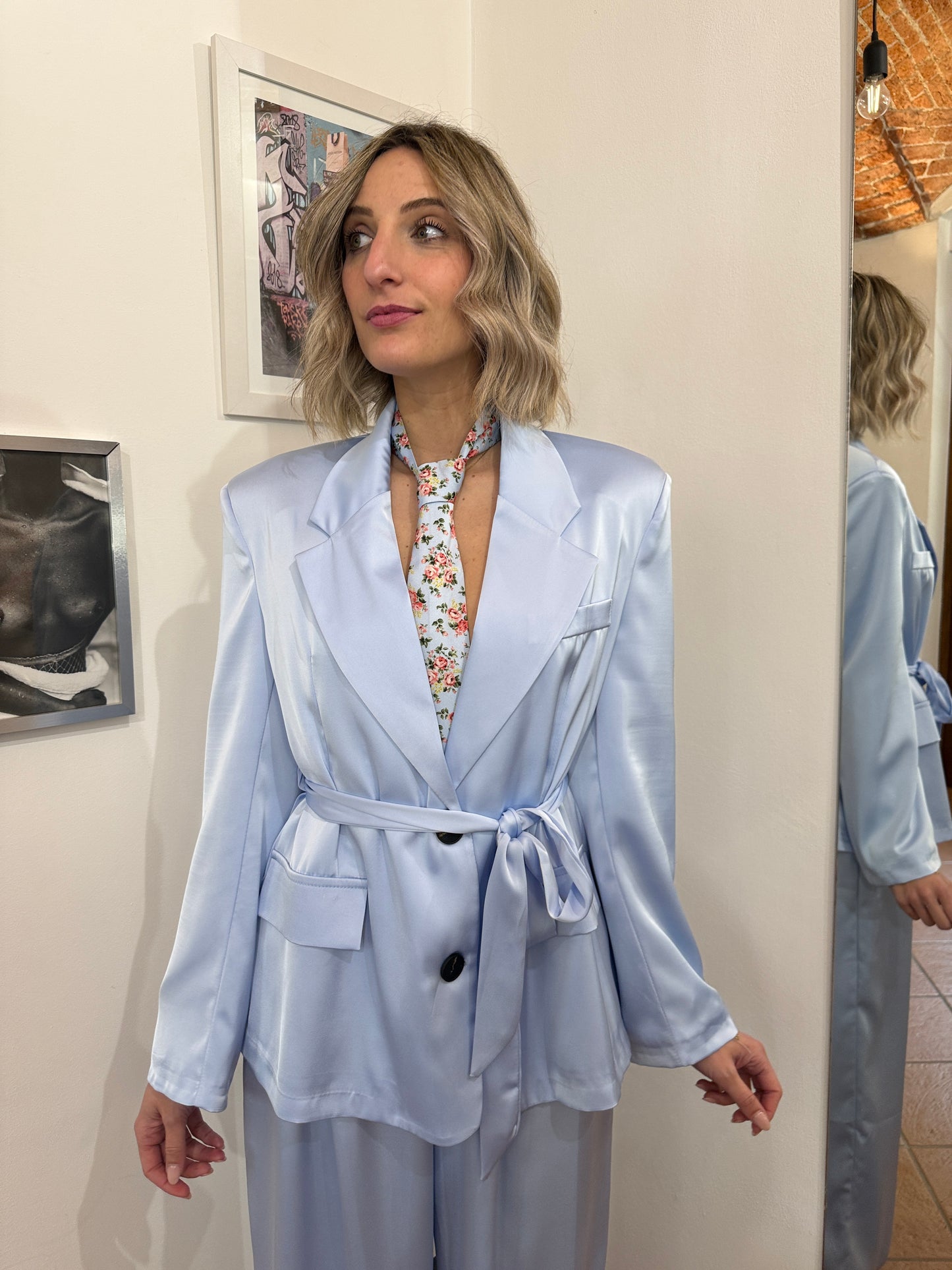 Tailleur satin