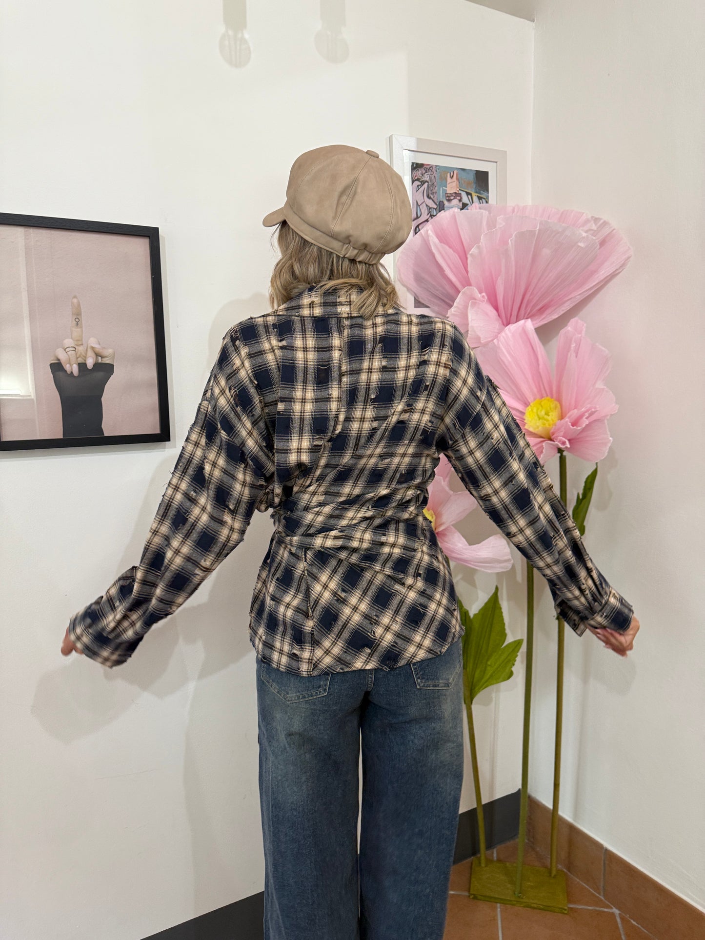 Camicia Quadri Ripped