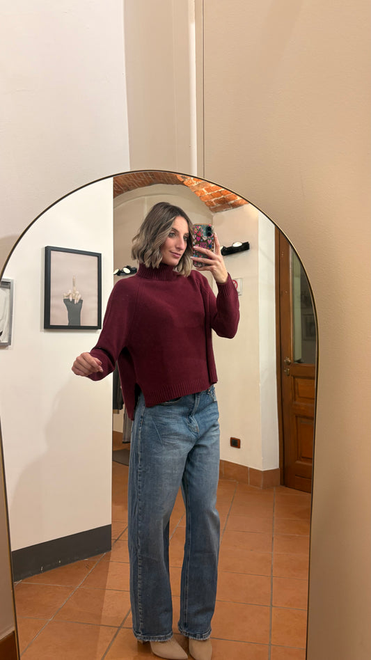 Dolcevita Asimmetrico in lana