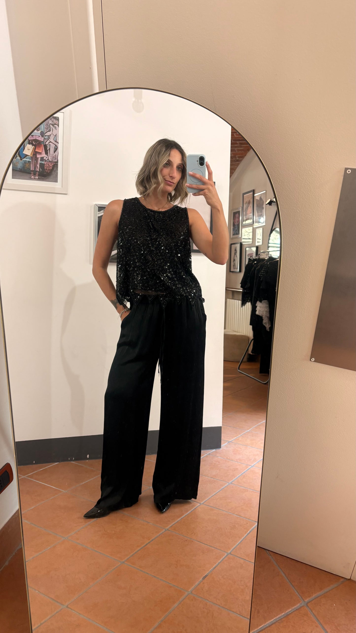 Pantaloni Satin