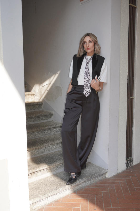 Pantalone Satin Smoking