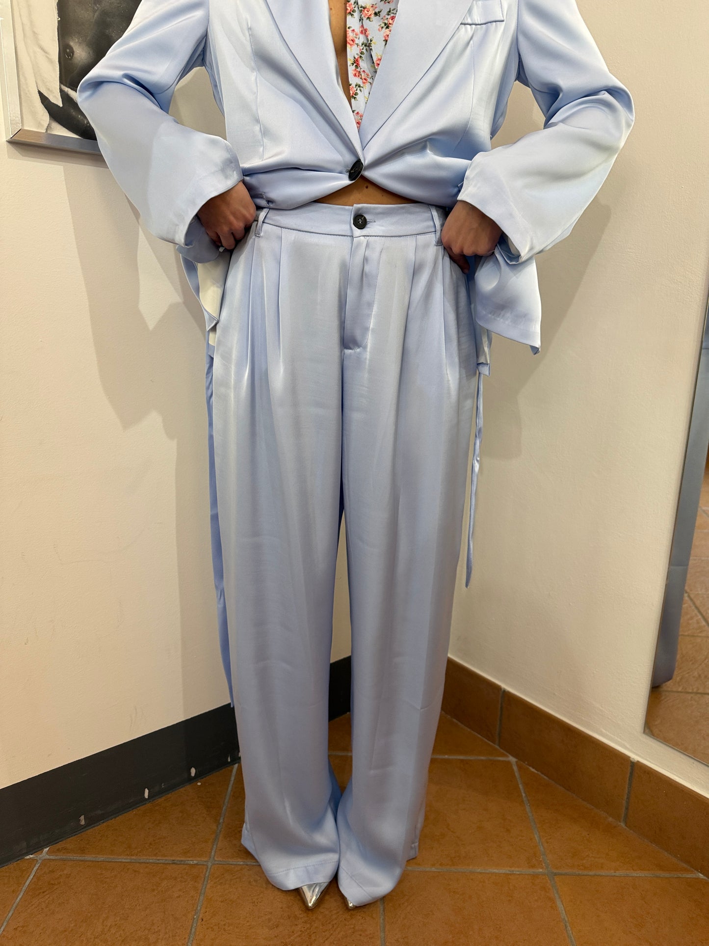 Tailleur satin