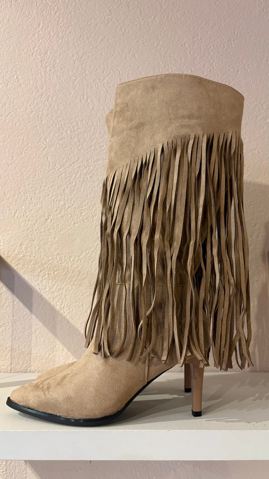 Stivali Kitten Frange