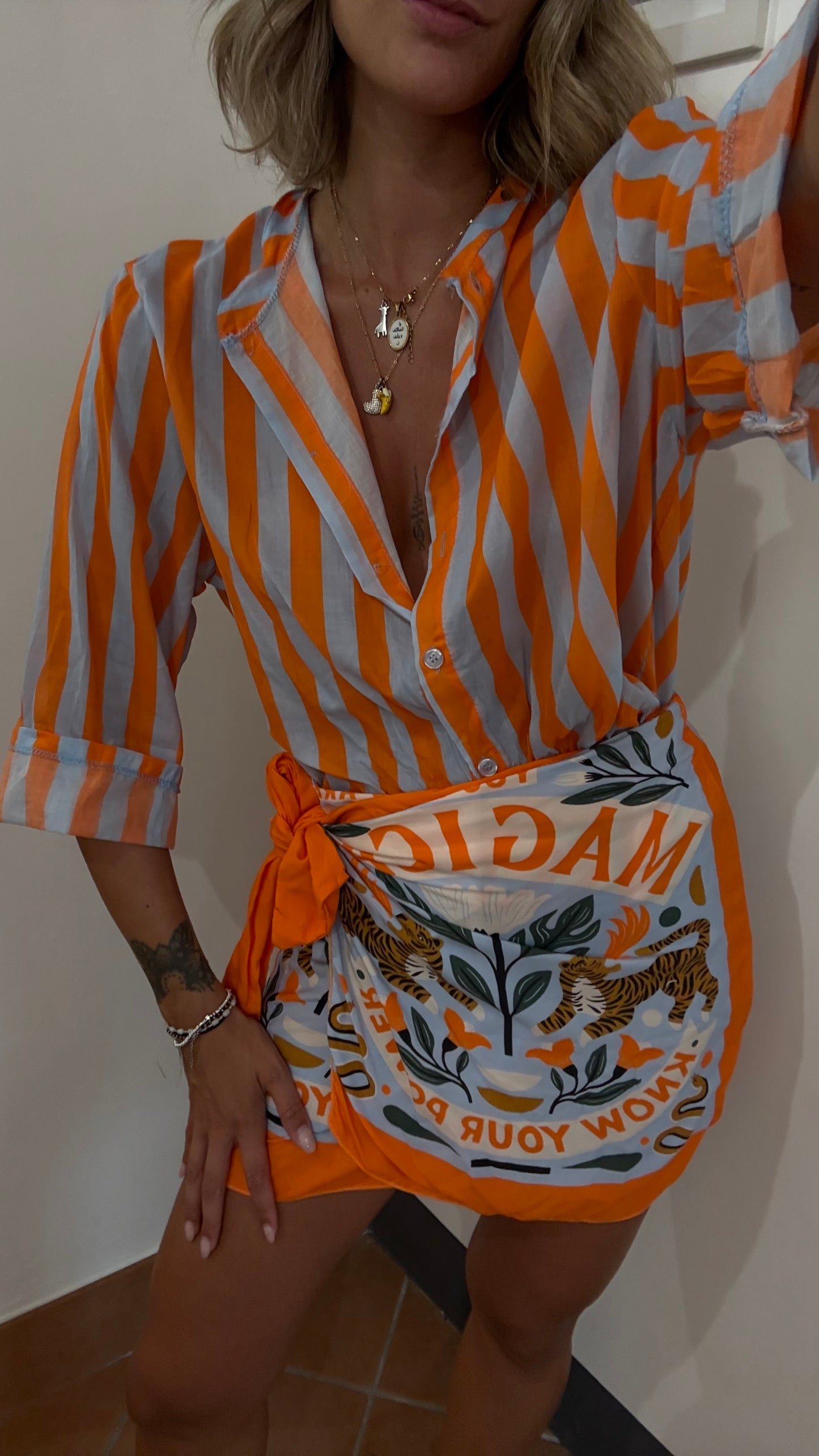 Camicia Righe Cotone