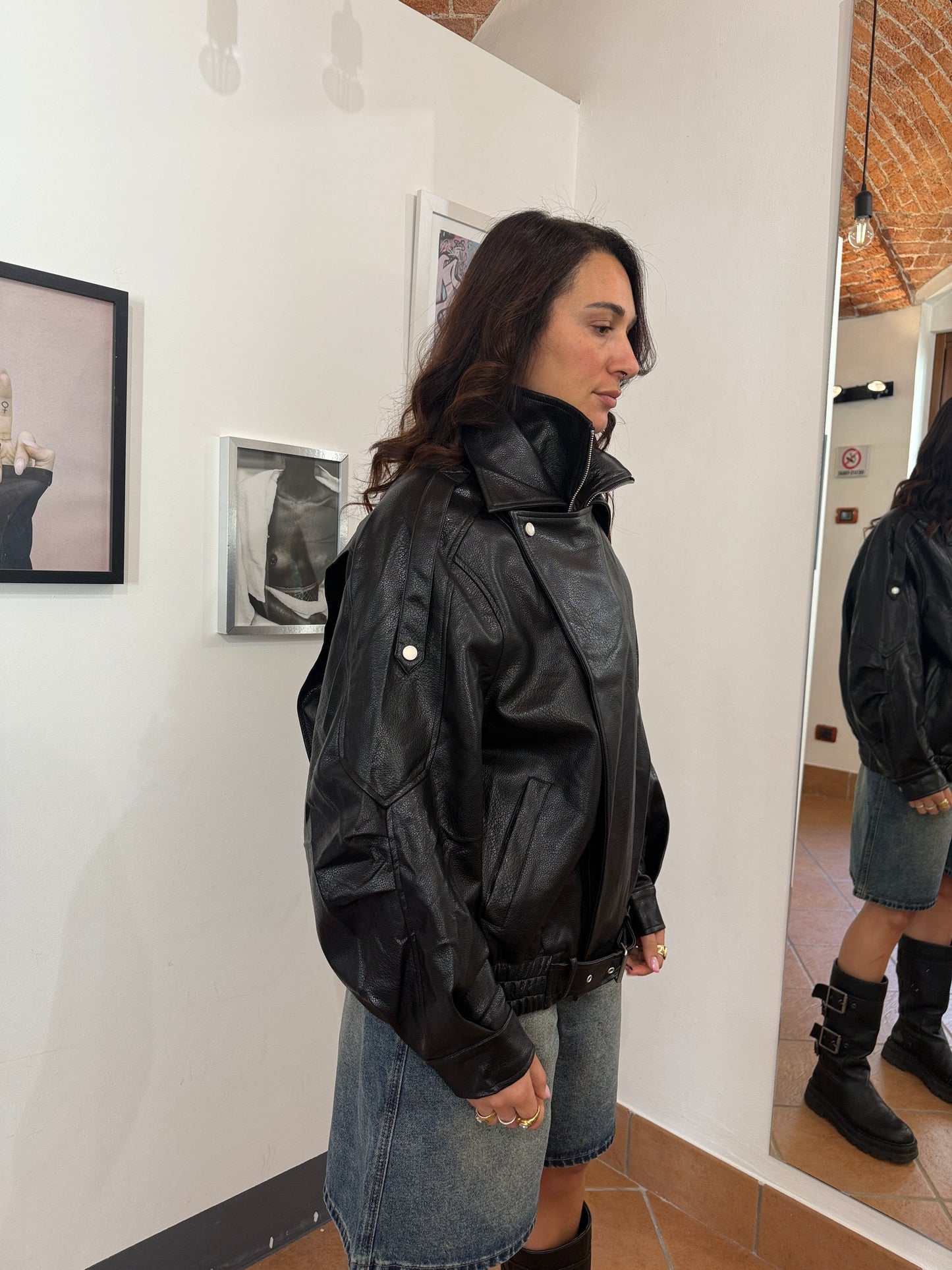Chiodo Biker Ecopelle