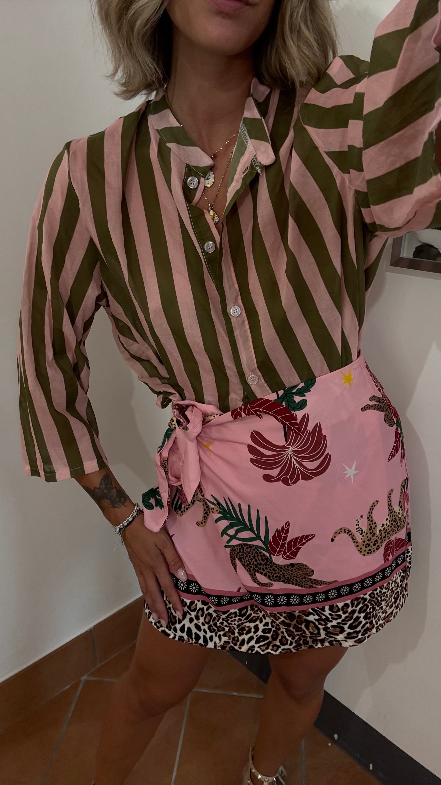 Camicia Righe Cotone